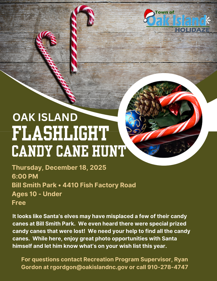 Oak Island Flashlight Candy Cane Hunt